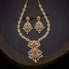 Gold-Plated Necklace With Zircon Stone Adornments